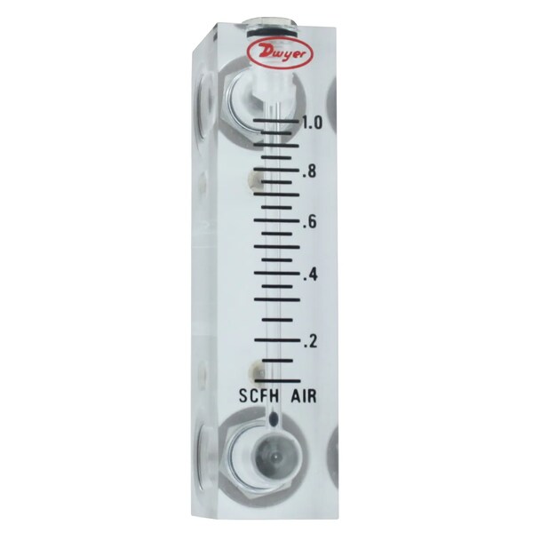 Flowmeter, range .1-1 SCFH air.